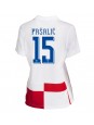 Kroatien Mario Pasalic #15 Heimtrikot für Frauen EM 2024 Kurzarm